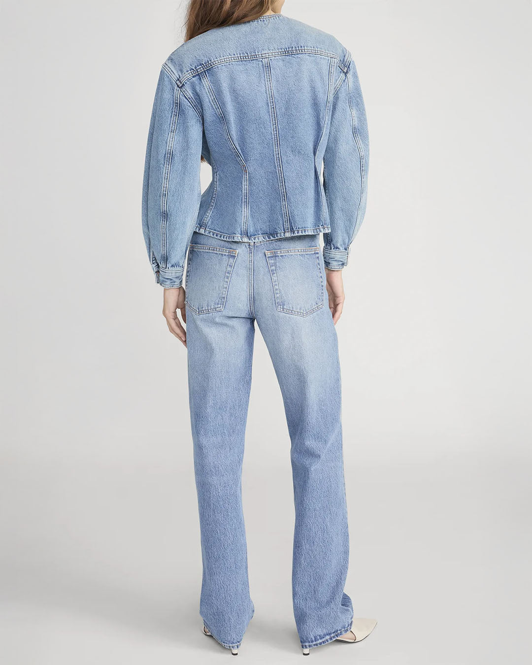 Frame The Nipped Collarless Jacket