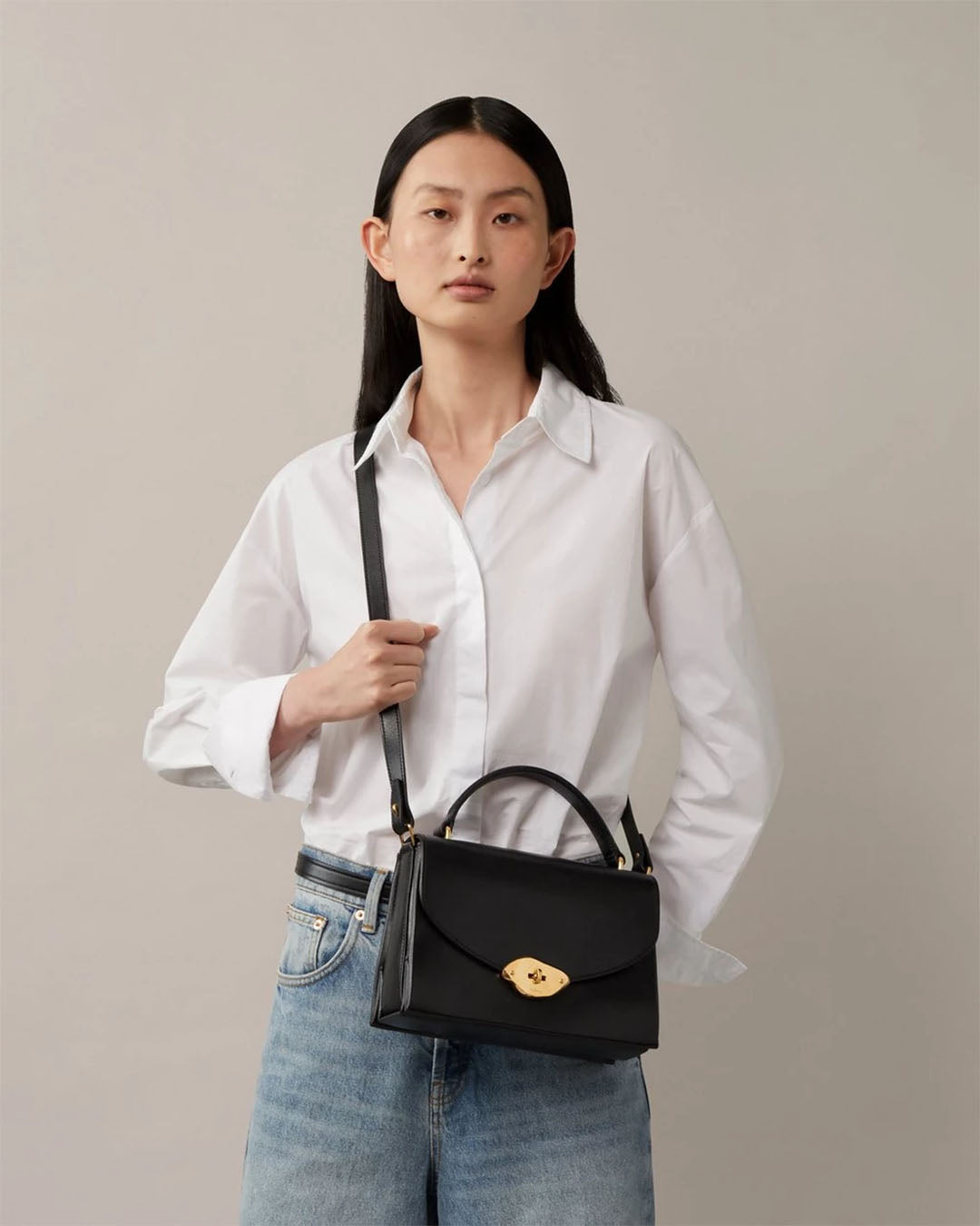 Mulberry Lana Top Handle High Gloss Leather