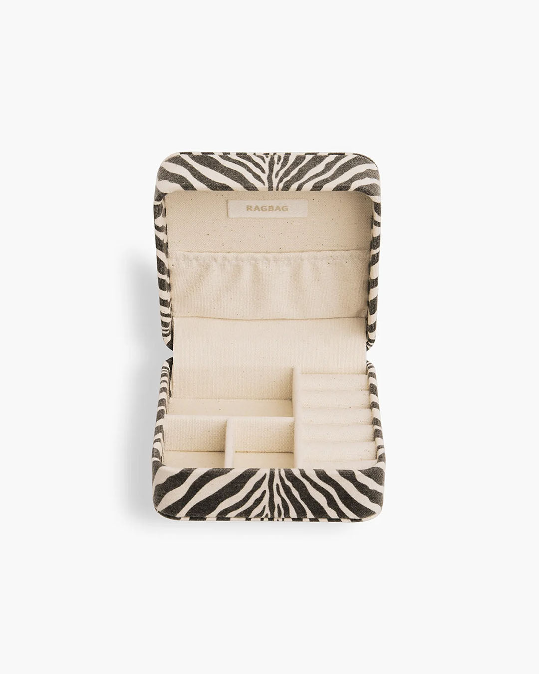 Ragbag Zebra Jewelry Travel Box