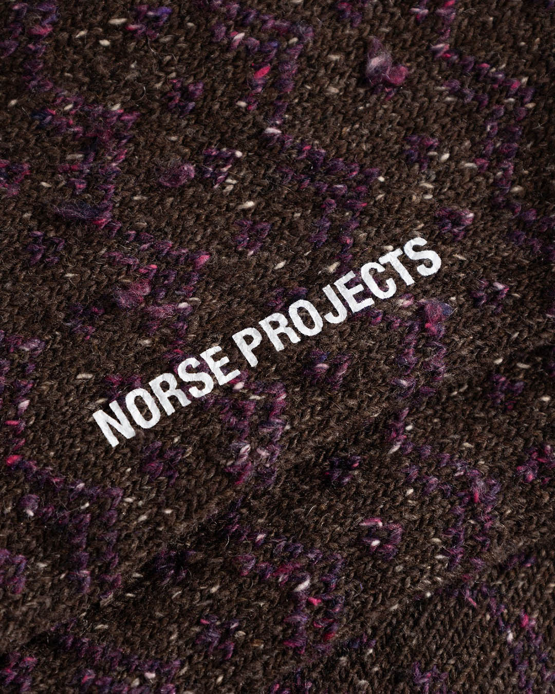 Norse Projects Bykle Neps Wool Rib Sock