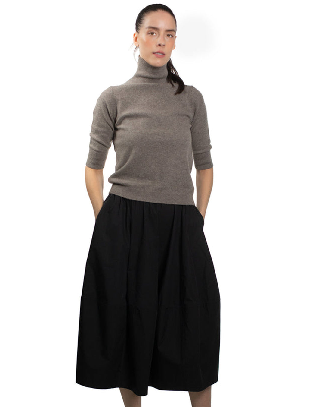 Mawei Slim Short Sleeve Turtleneck