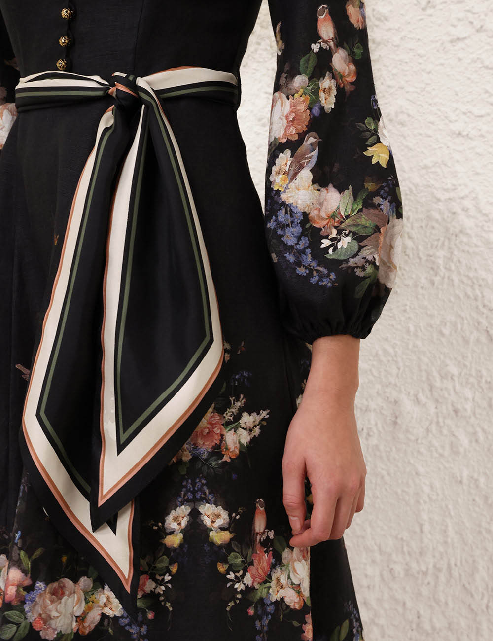 Zimmermann Valiant Button Midi Dress