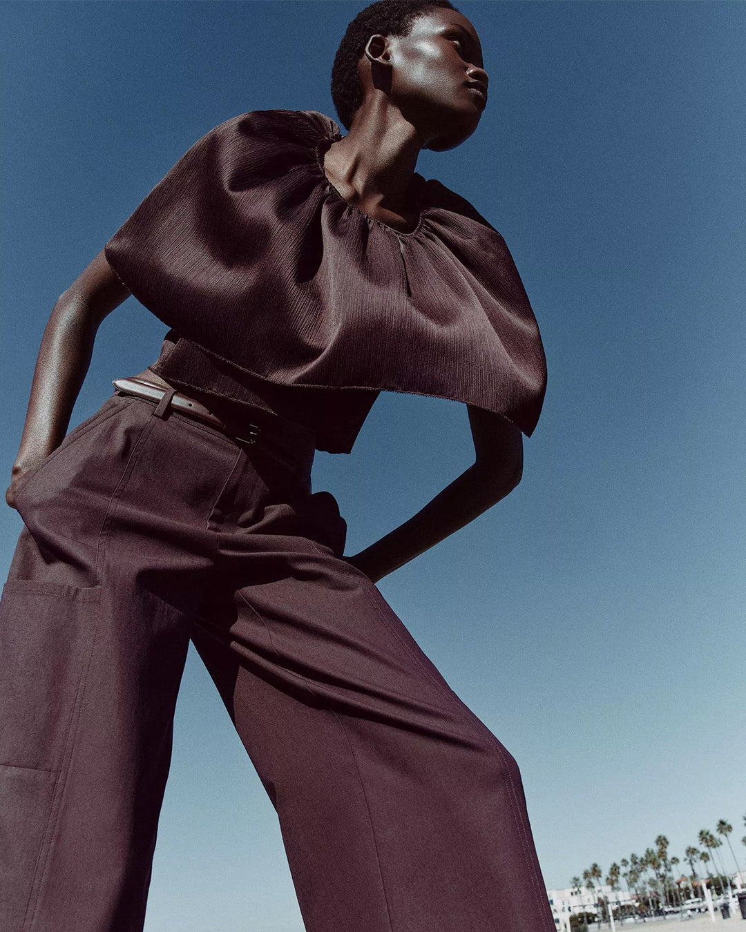 Vince Mid Rise Paneled Pant