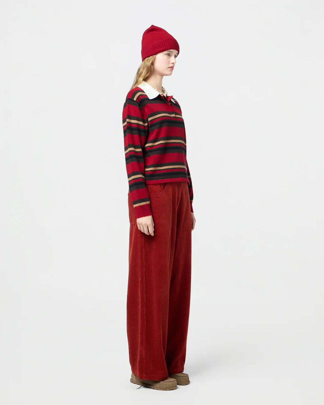Guest In Residence Cropped Stripe Rugby