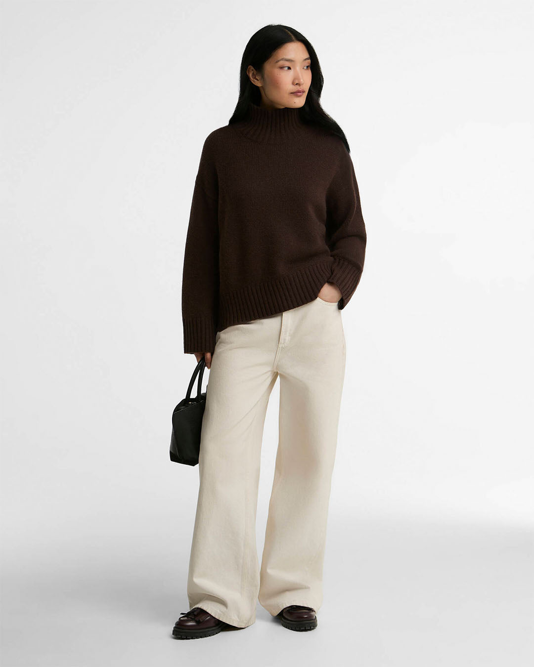 Barbour Woodhouse Cashmere-Blend Funnel Neck Jumper