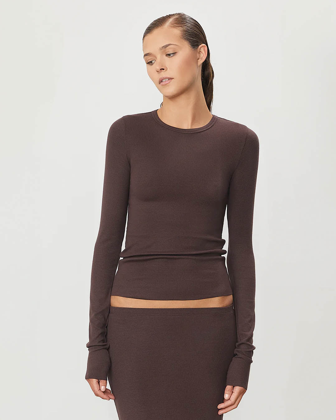 Eterne Long Sleeve Fitted Top
