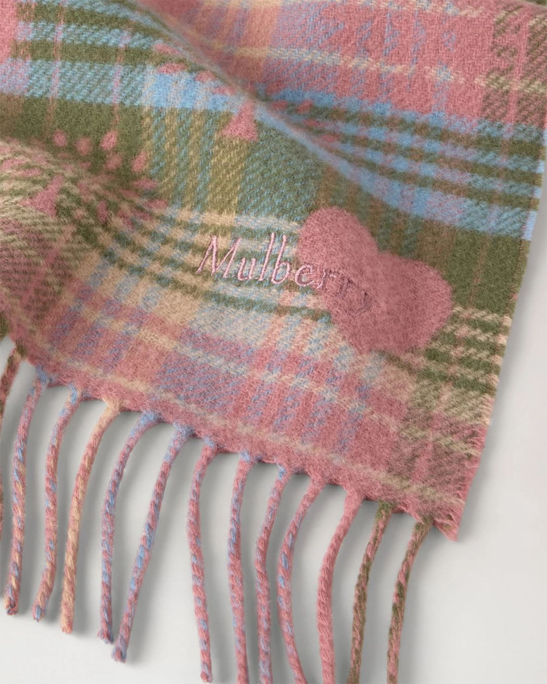 Mulberry Heritage Check Scarf