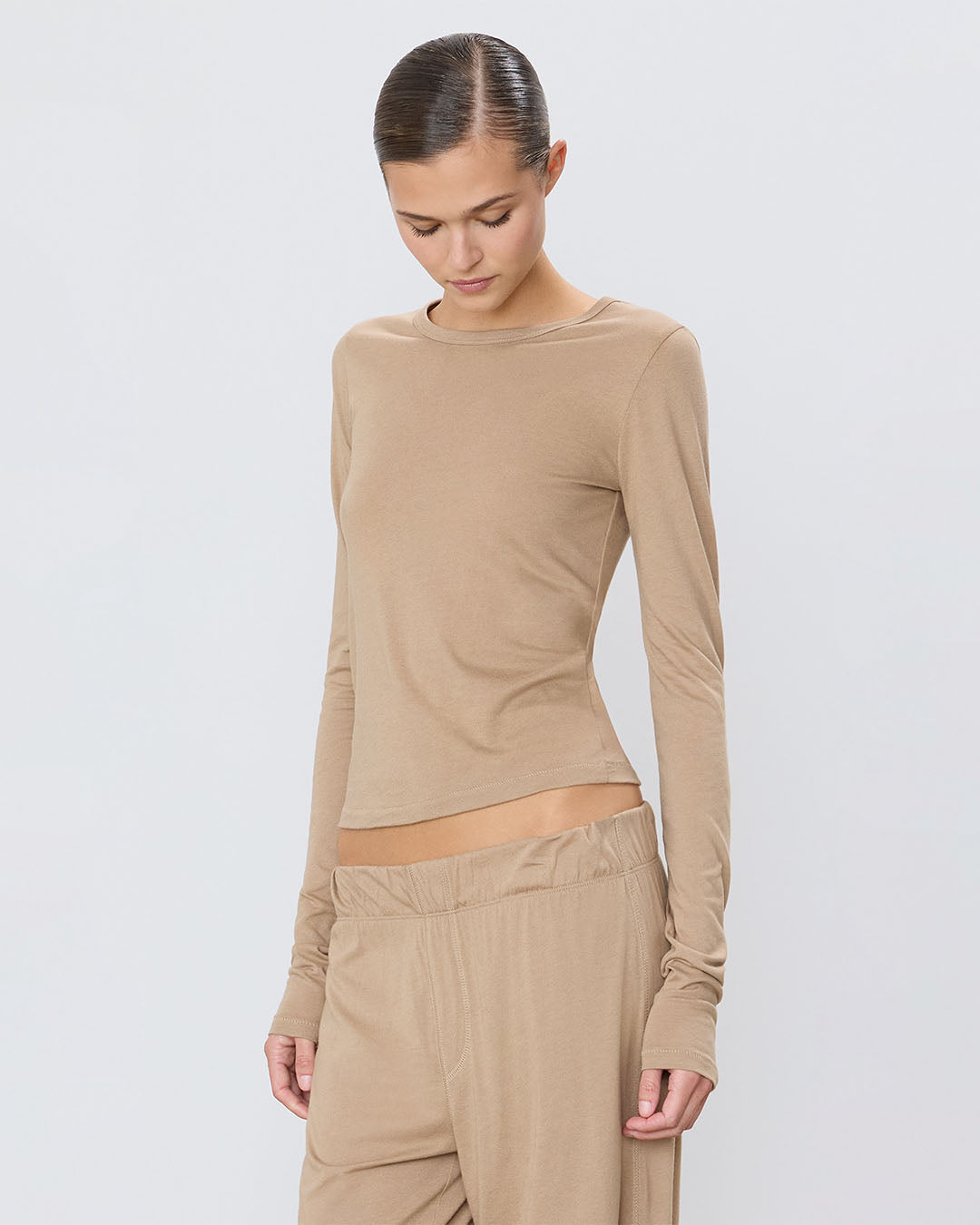 Eterne Fitted Crewneck L/S T-Shirt