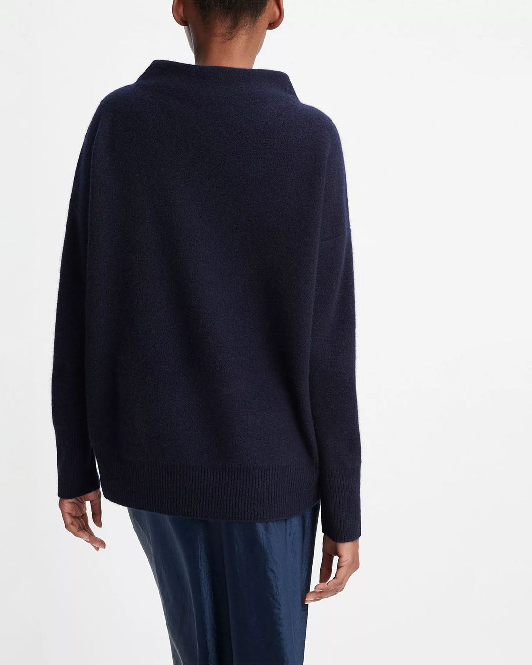 Vince Plush Cashmere Funnel-Neck Sweater
