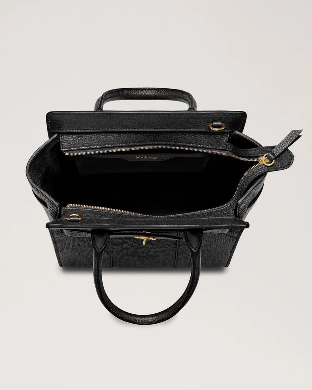 Mulberry Mini Zipped Bayswater Classic Grain