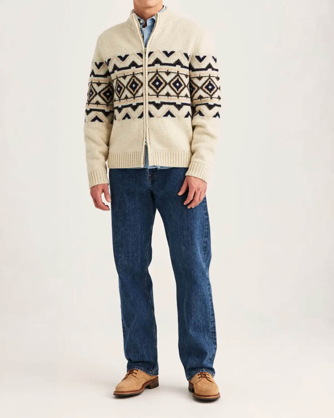 Morris Hadley Zip Cardigan