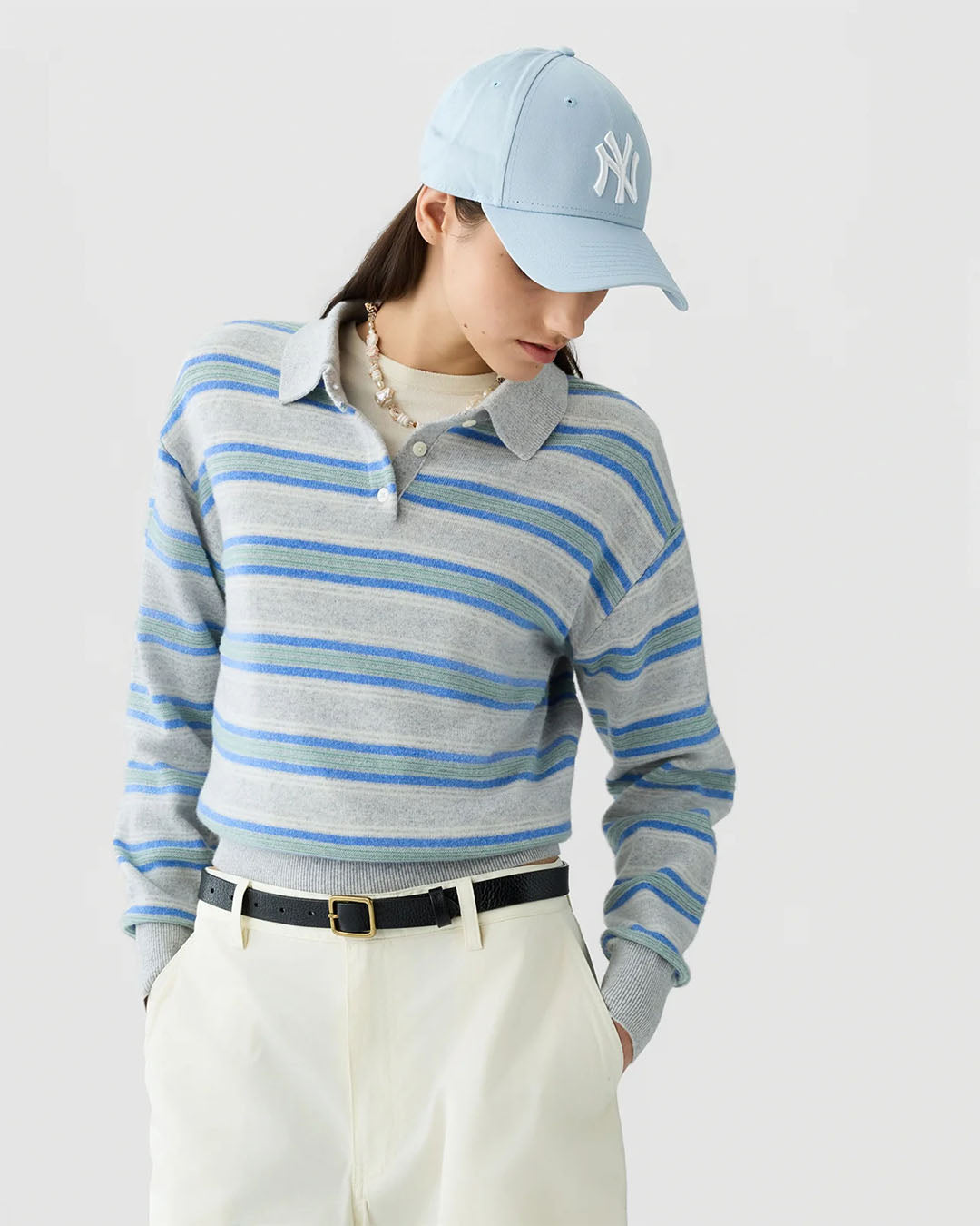 Guest In Residence Collegiate Stripe Polo