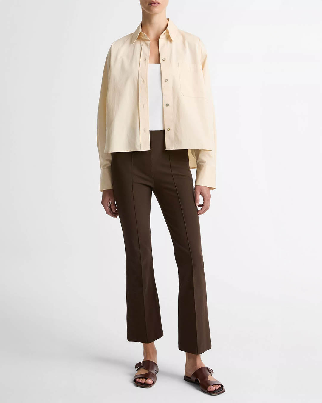 Vince Mid Rise Crop Flare