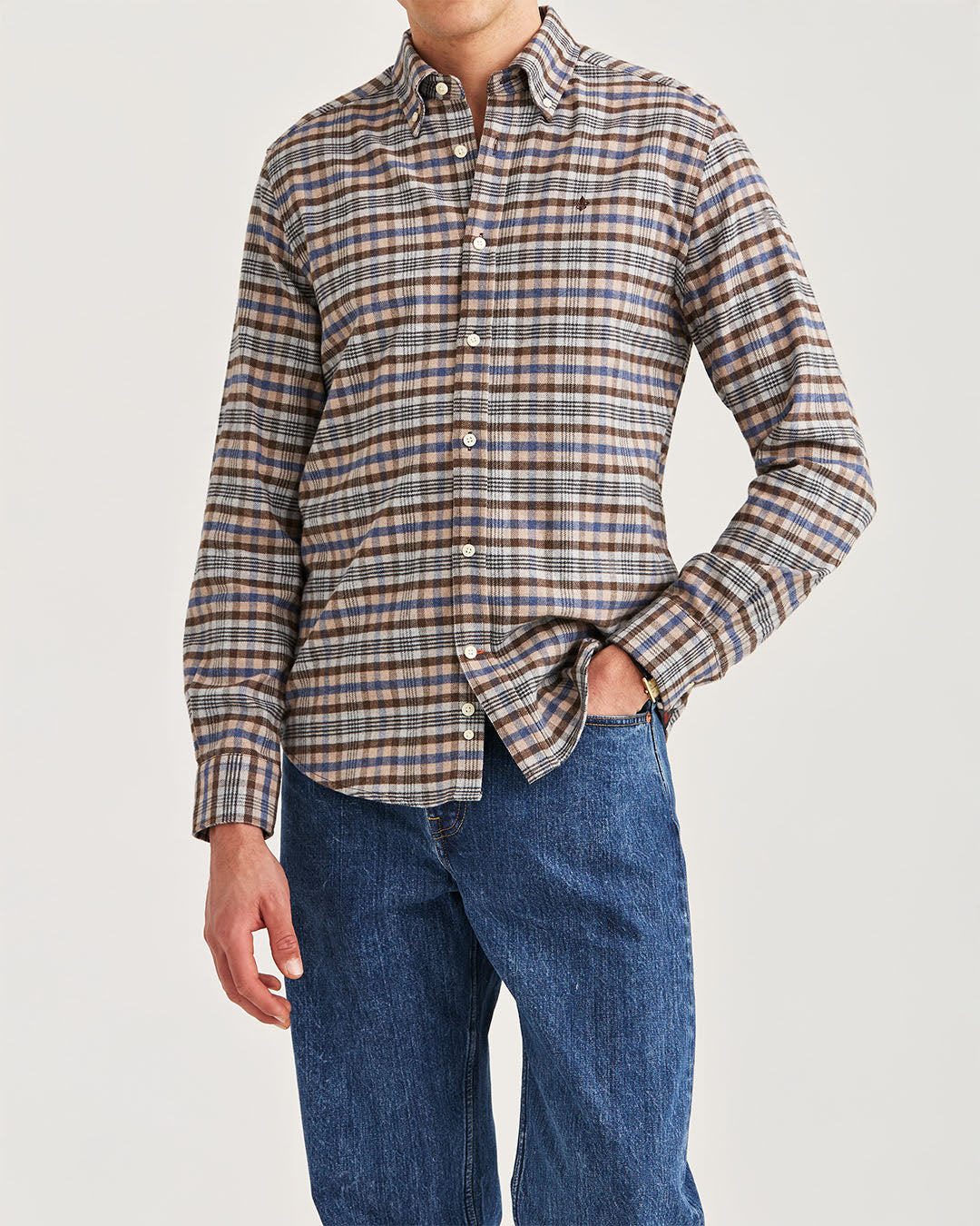 Morris Flannel Check Shirt - Slim Fit