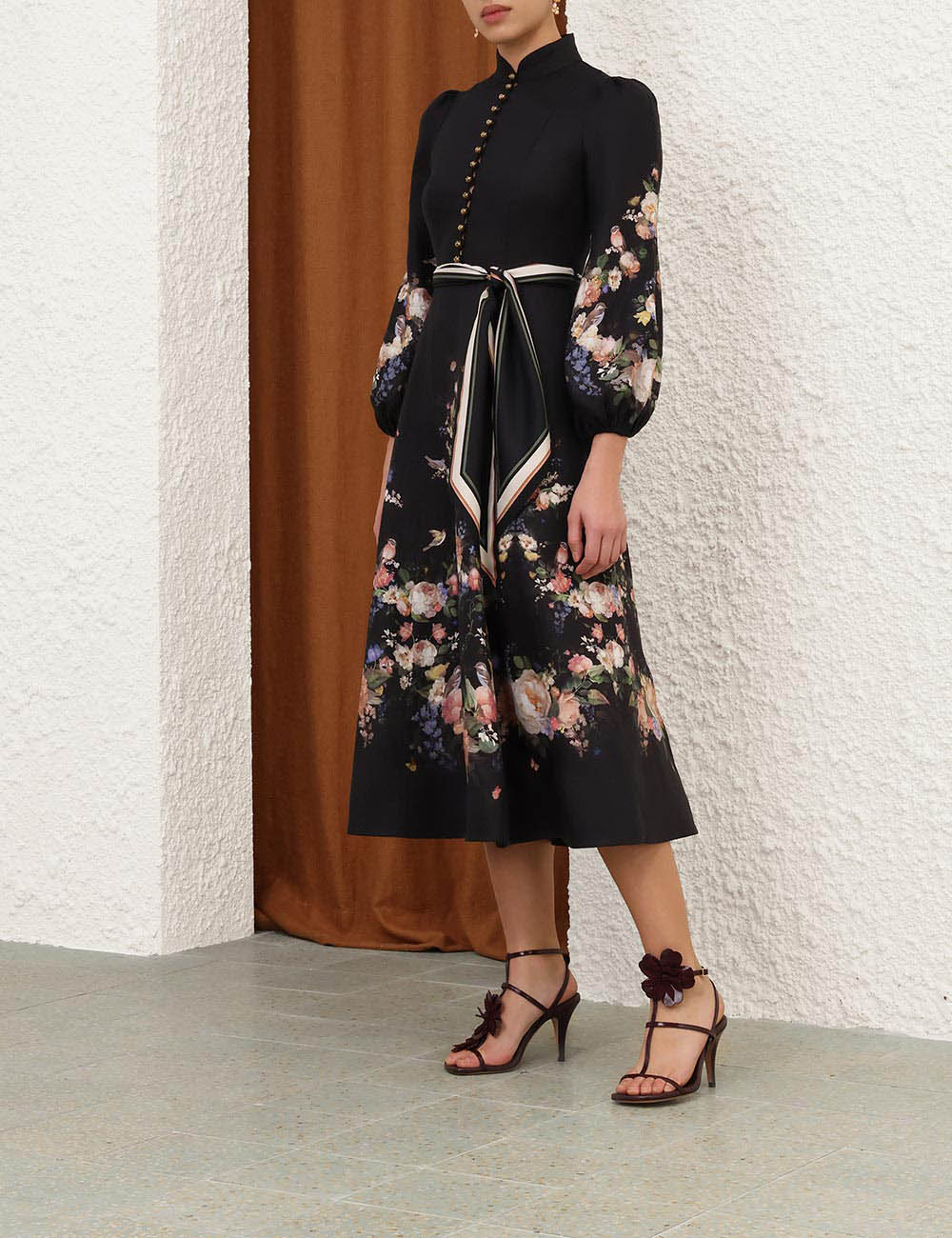Zimmermann Valiant Button Midi Dress
