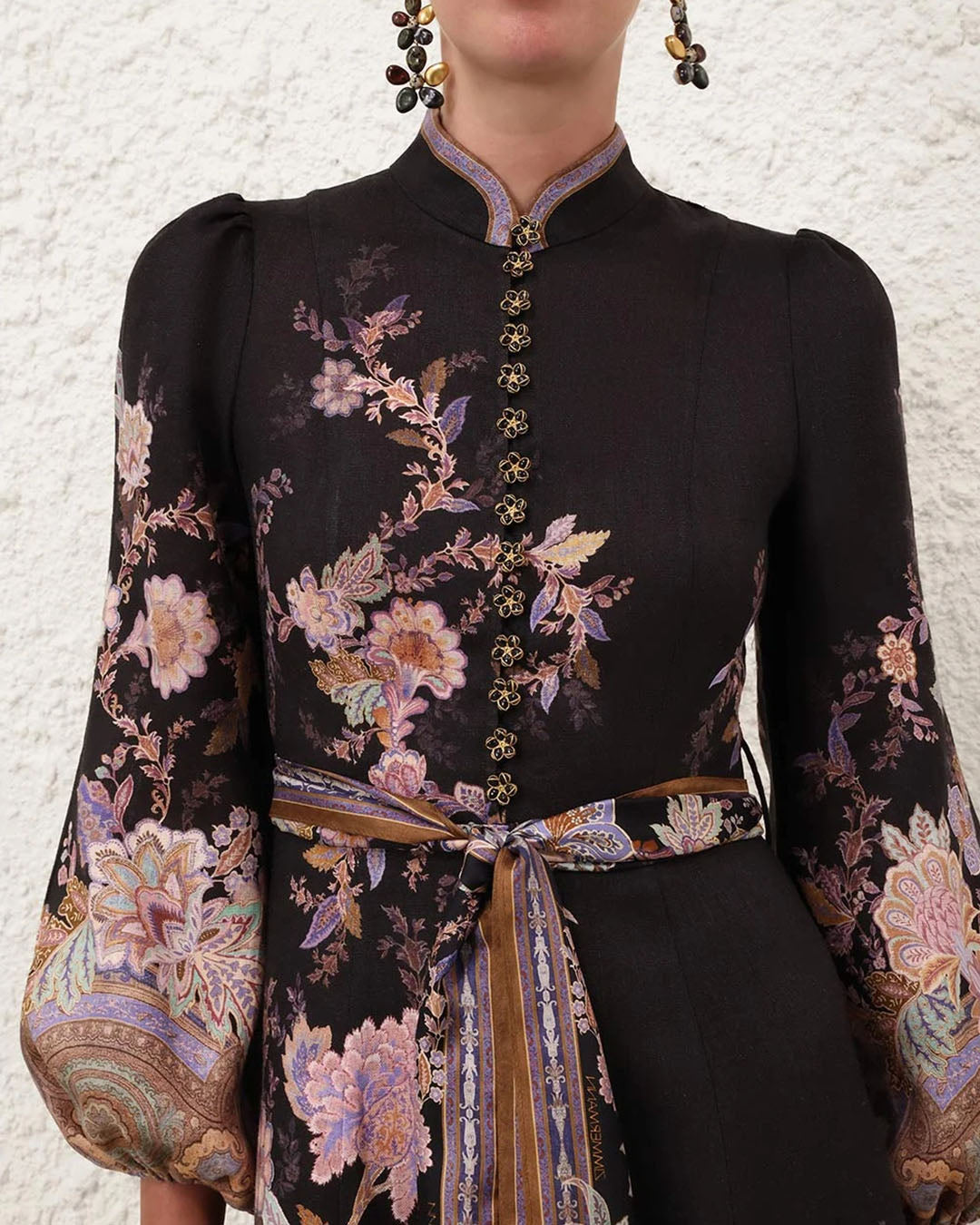 Zimmermann Luna Button Midi Dress