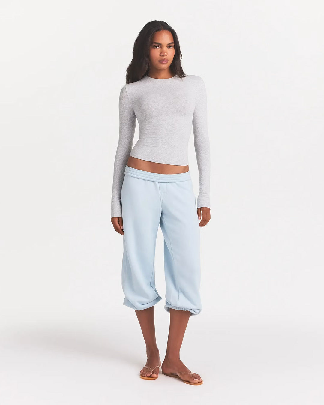 SKIMS Cotton Jersey Long Sleeve T-Shirt