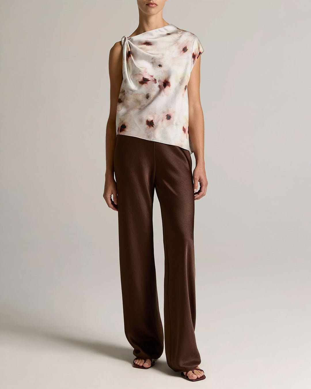 Vince Colette High Waist Fluid Satin Bias Pant