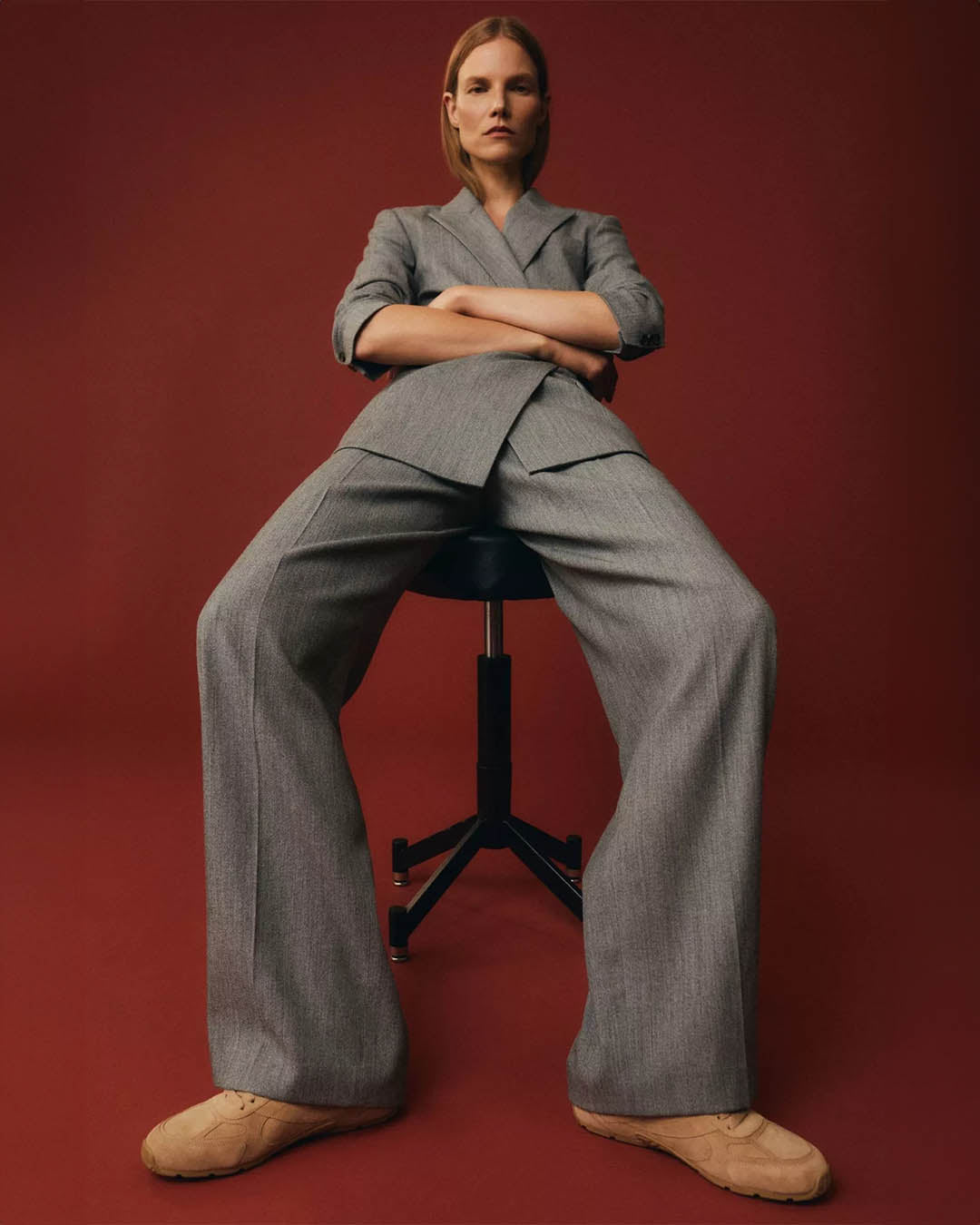 Vince High Waist Wool Trousers