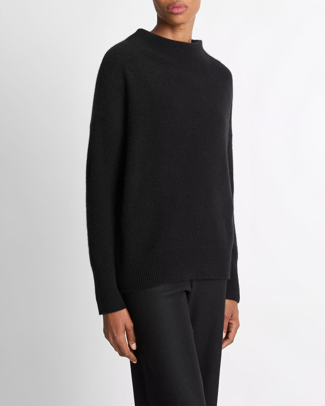 Vince Plush Cashmere Funnel-Neck Sweater
