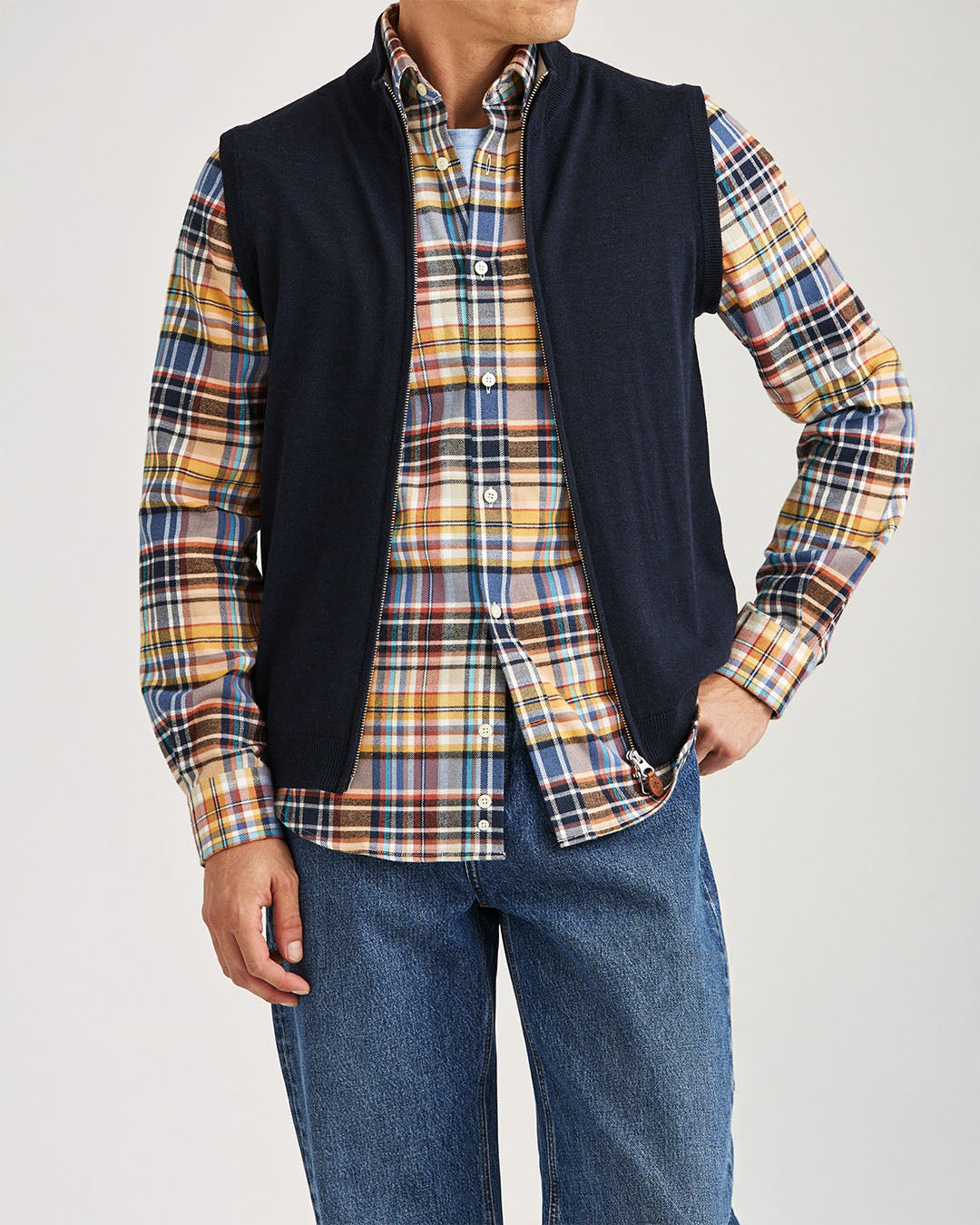 Morris Merino Zip Vest