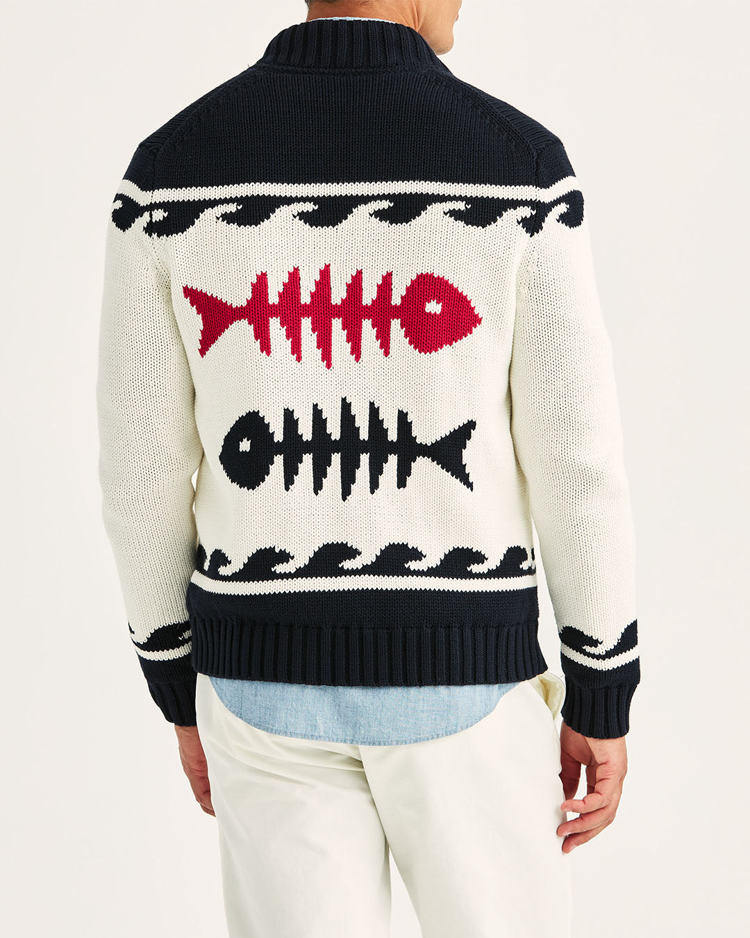 Morris Fishbone Knitted Zip