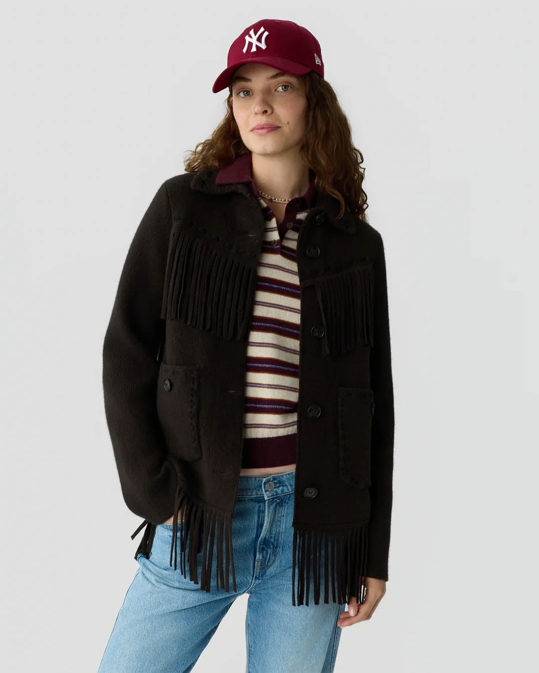 Guest In Residence Western Fringe Jacket