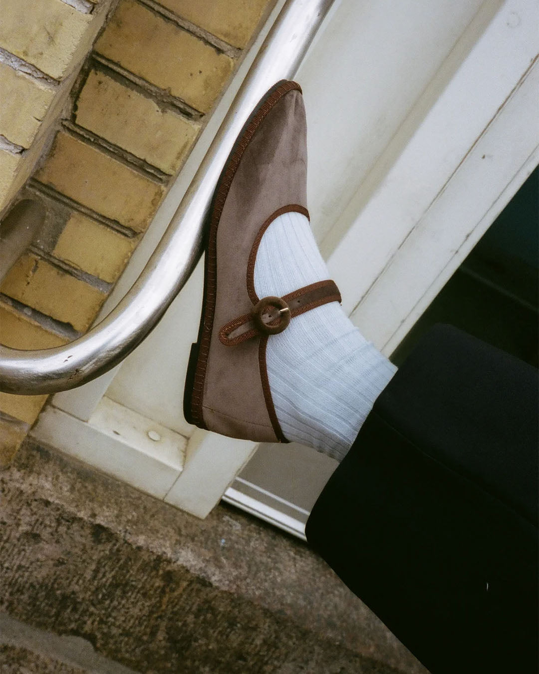 Yori Jomo Mary Jane Flats Velluto