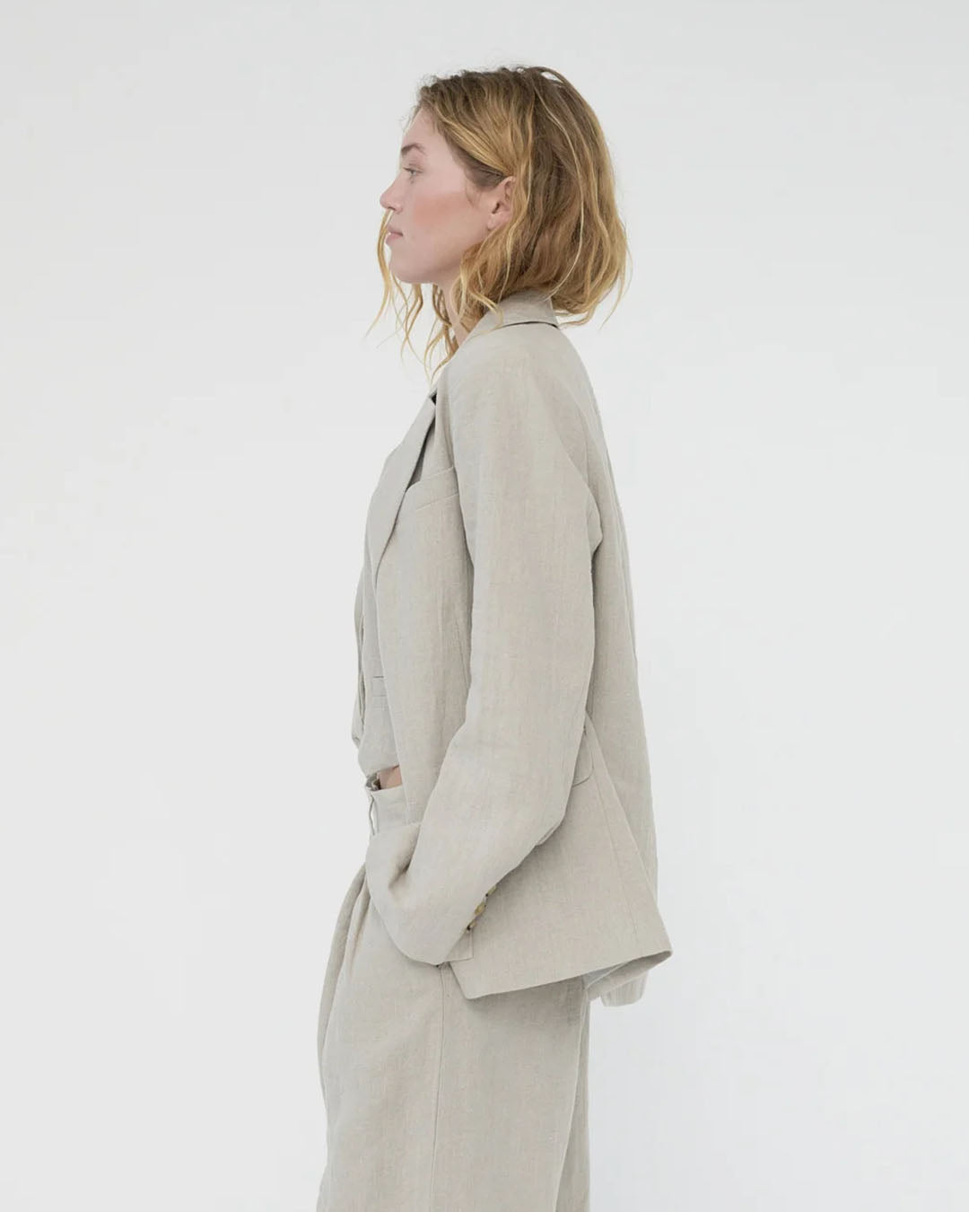AF Agger Linen Straight Blazer