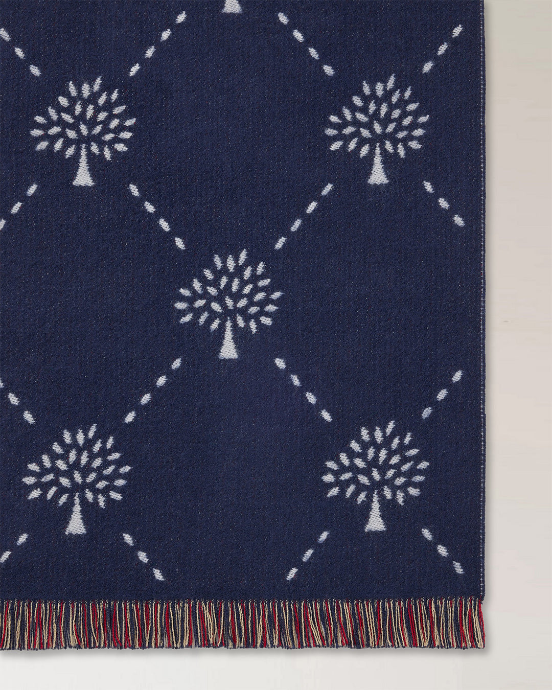 Mulberry Diamond Tree Jacquard Scarf
