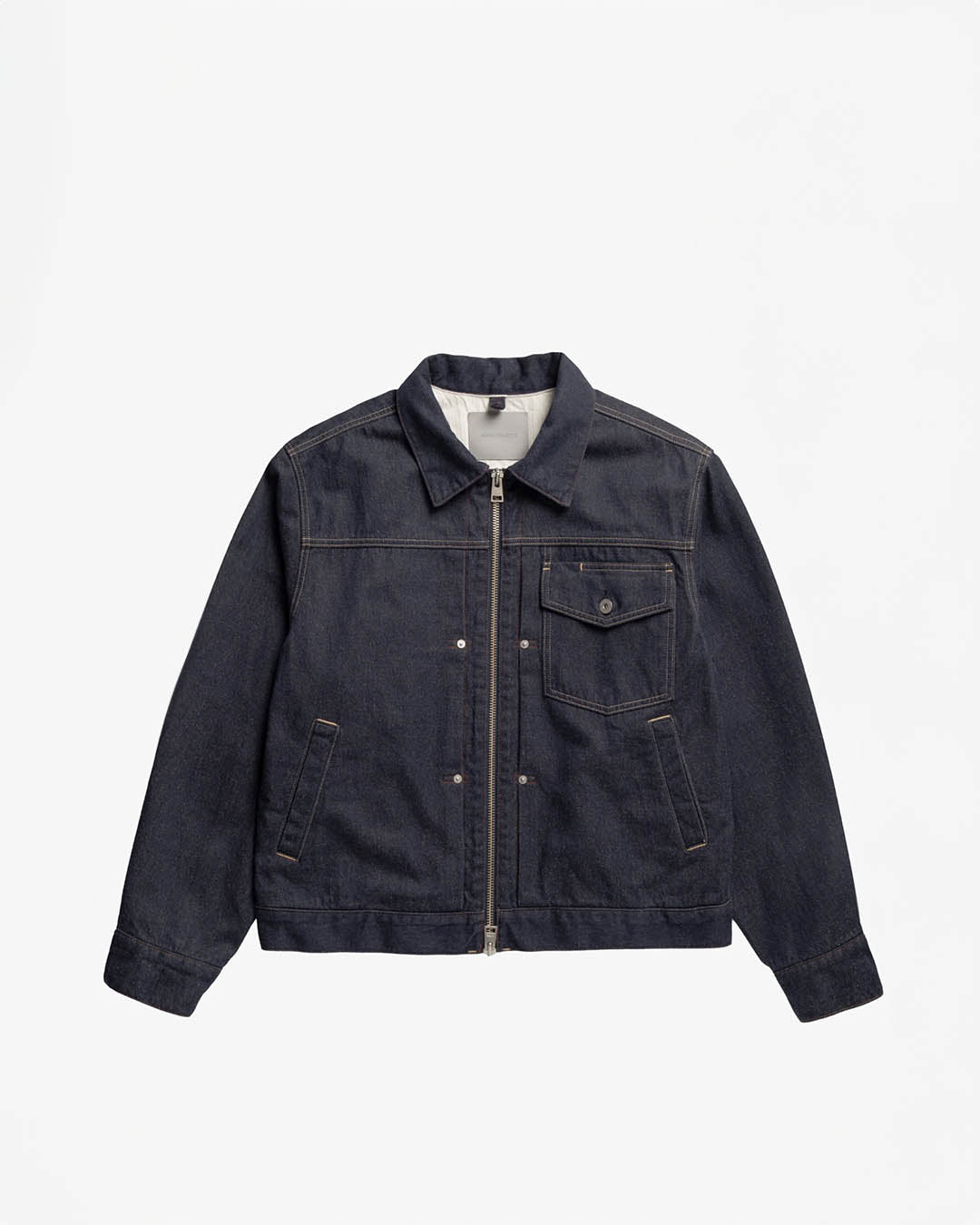 Norse Projects Svendborg broken twill cotton linen denim jacket