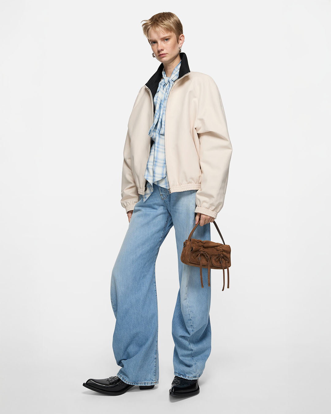 Acne Studios Multipocket Suede Micro Bag