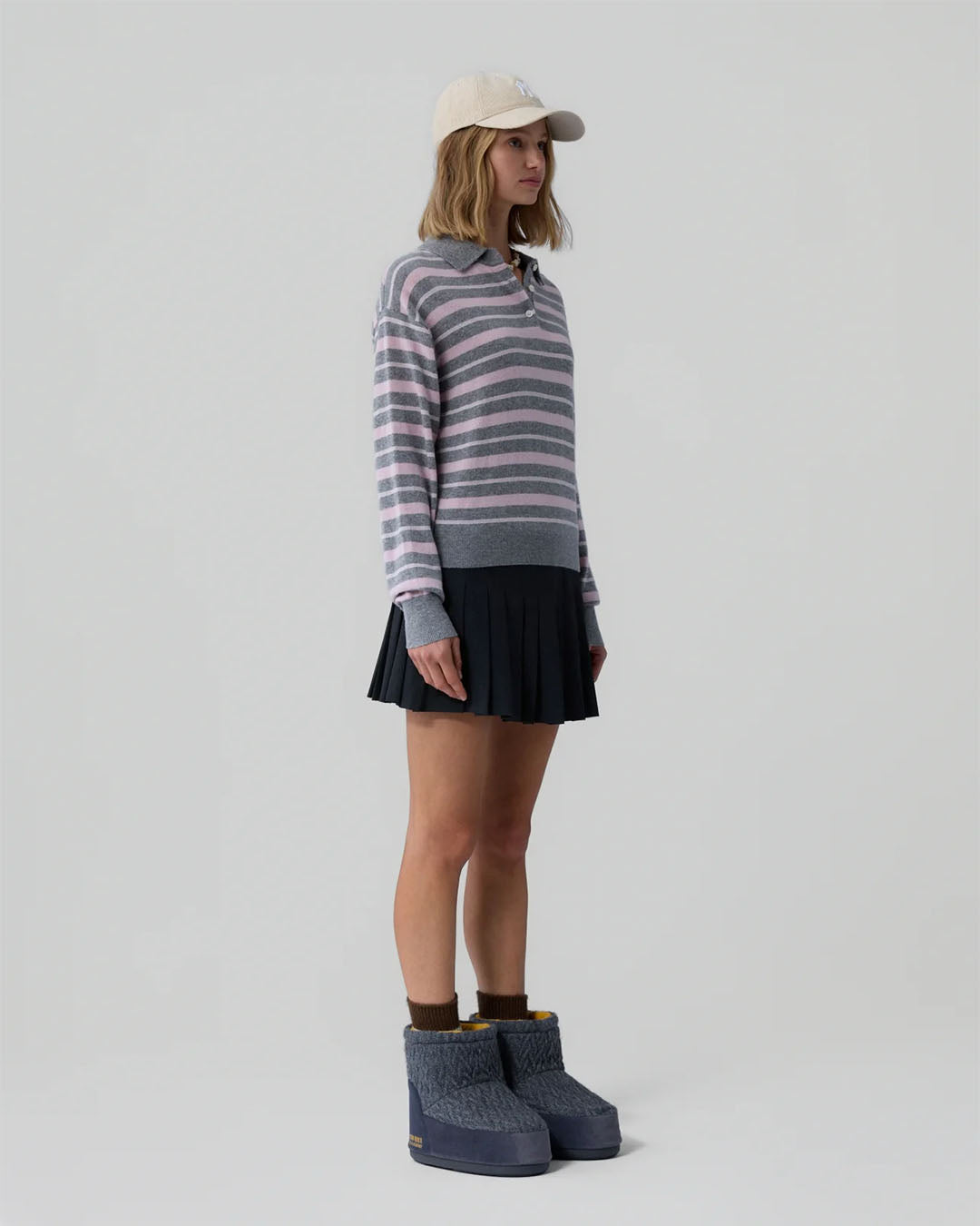 Guest In Residence Collegiate Stripe Polo