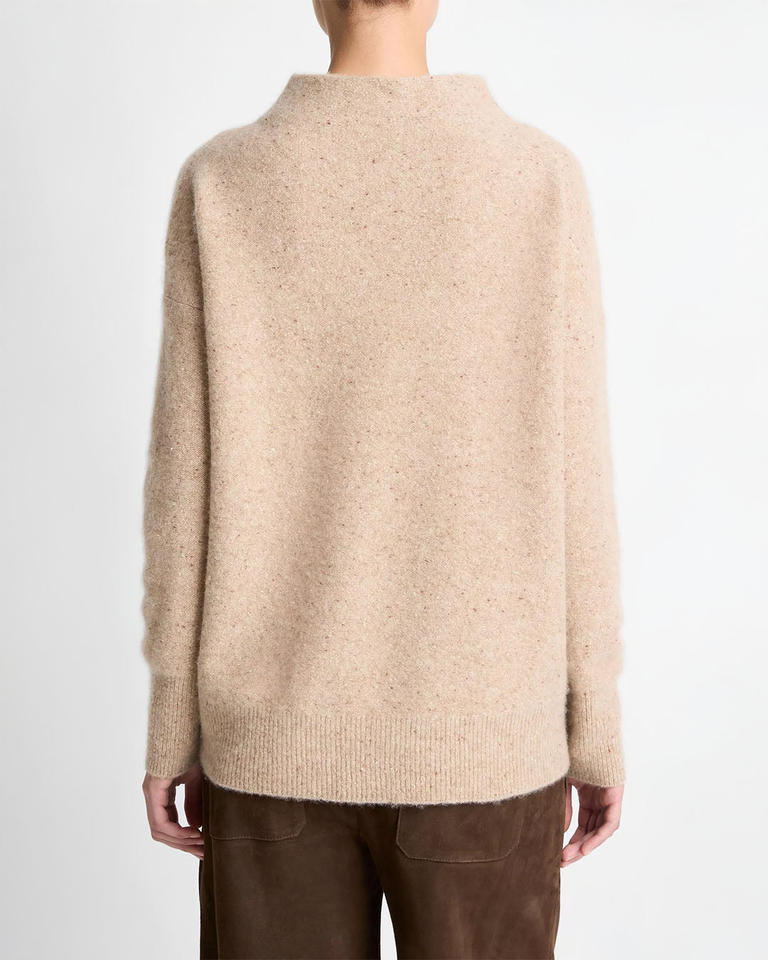 Vince Donegal Cashmere Funnel-Neck Sweater