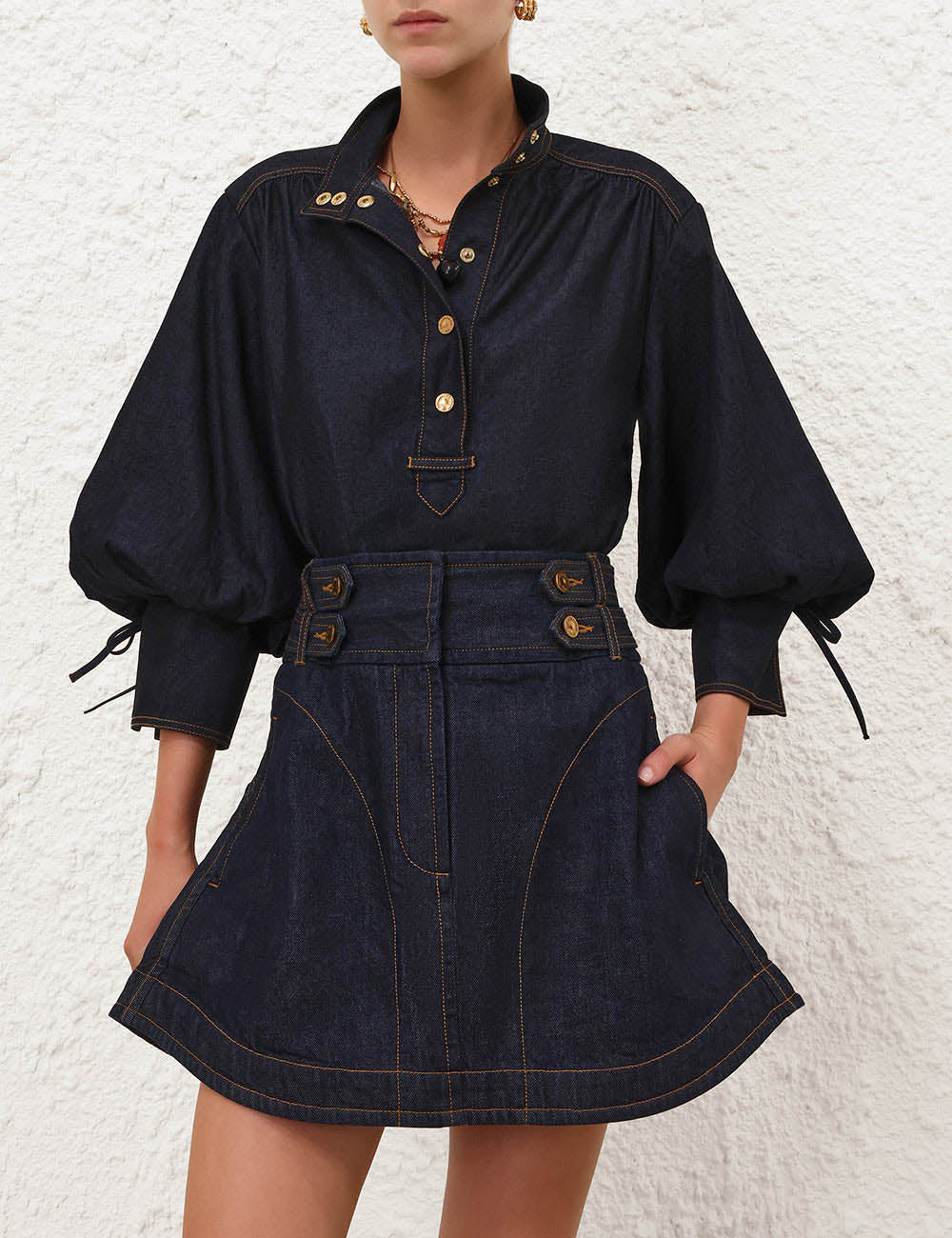 Zimmermann Denim Billow Shirt