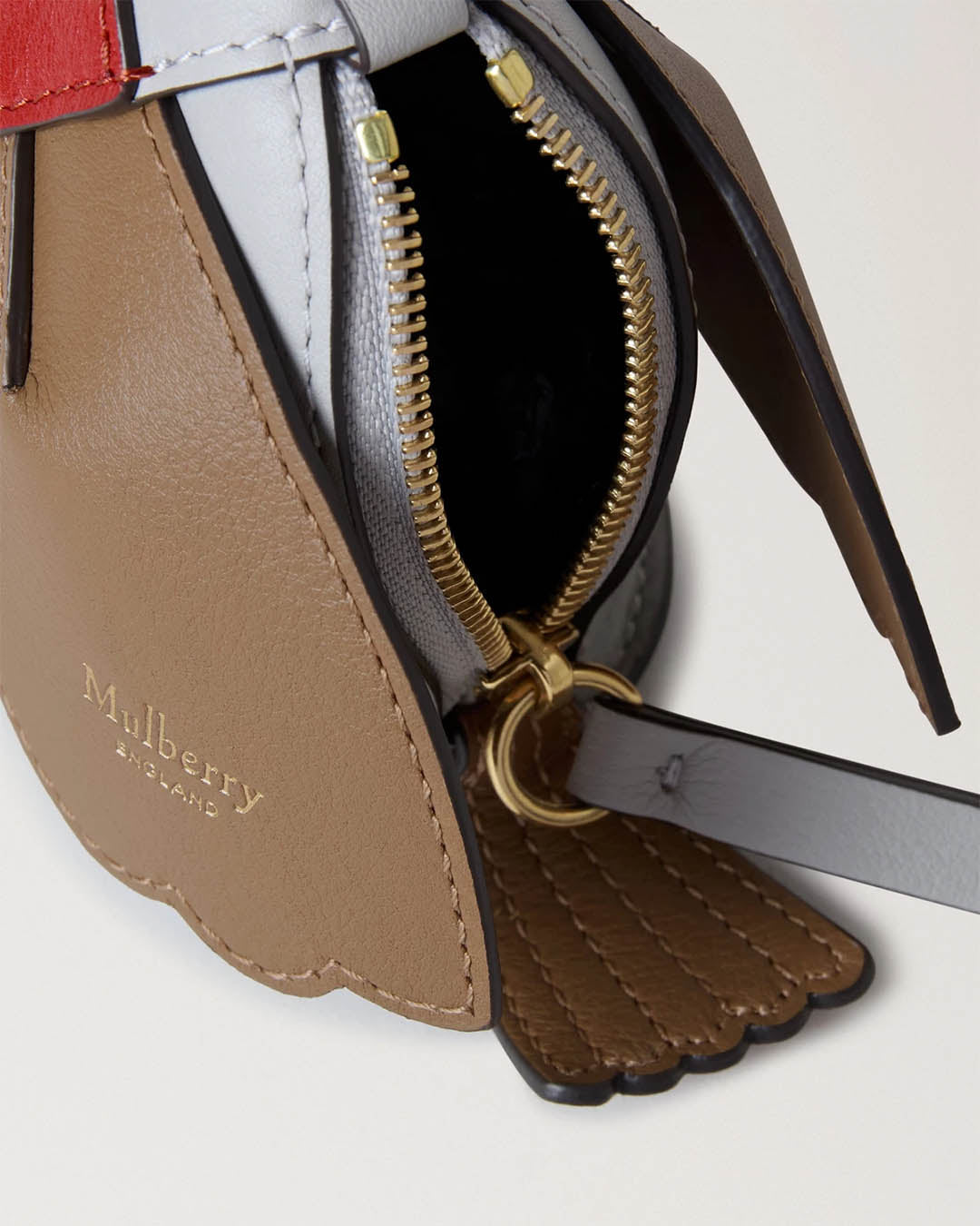 Mulberry Robin Zipped Case Keyring