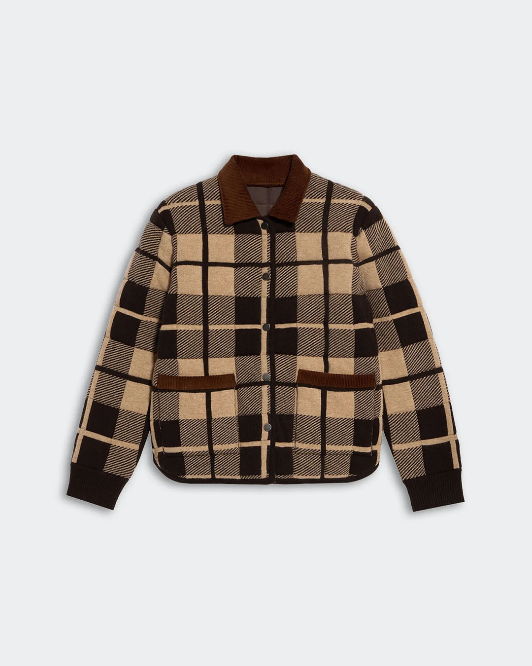 Guest In Residence Quilted Plaid Liner Jacket