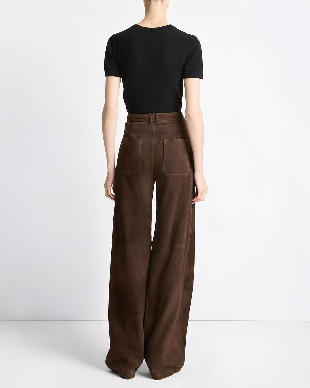 Vince Mid Rise Suede Trouser