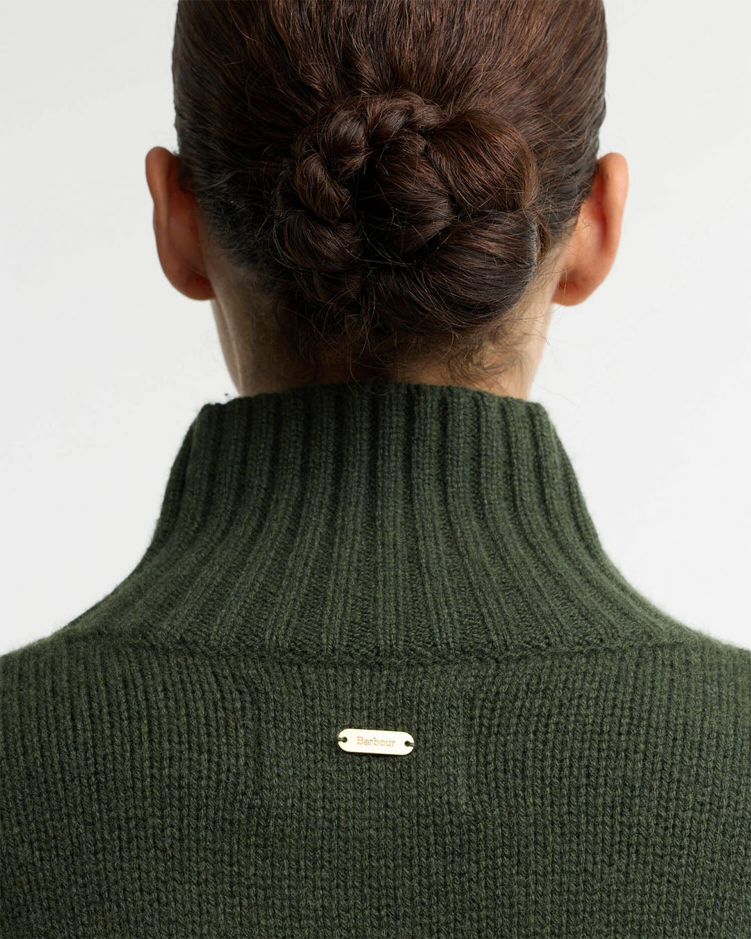Barbour Woodhouse Cashmere-Blend Funnel Neck Jumper