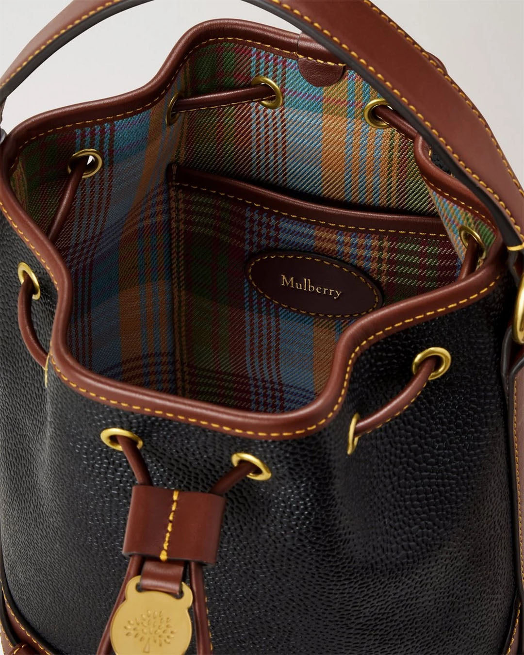 Mulberry Small Scotchgrain Bucket