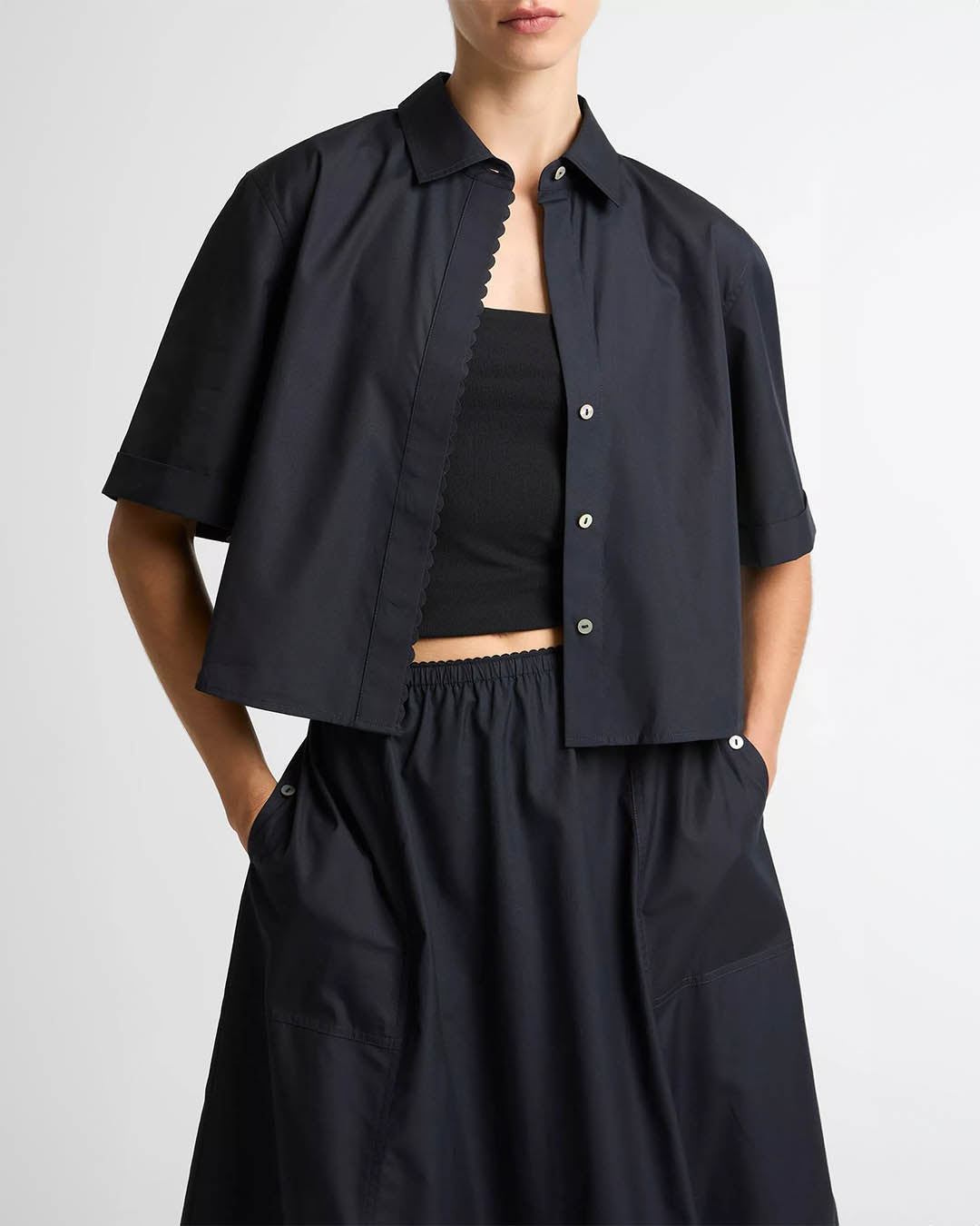 Vince Scallop SS Shirt