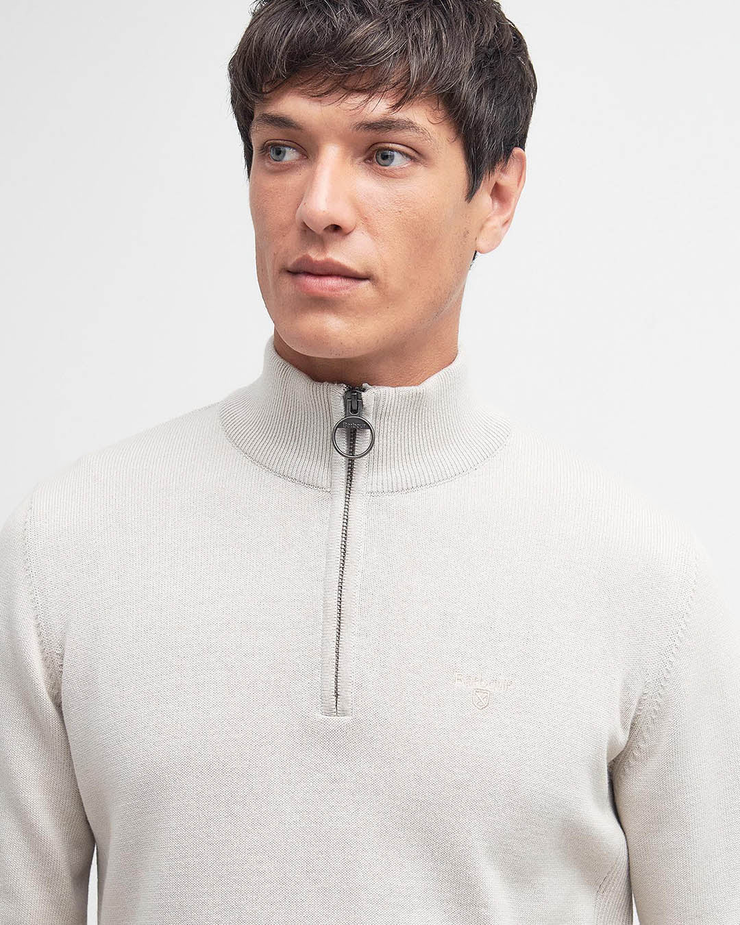Barbour Cotton Half Zip Knitted Jumper