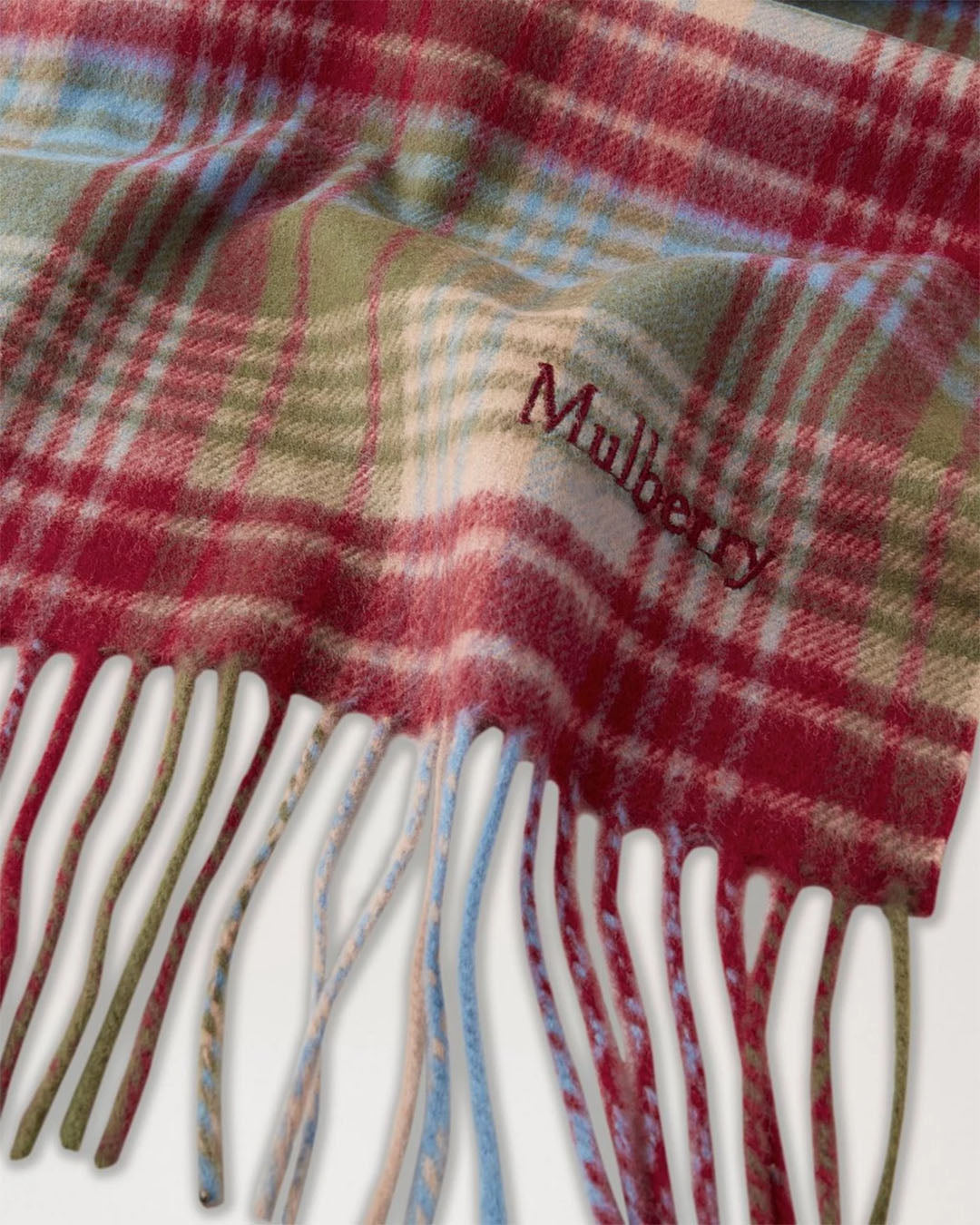 Mulberry Mulberry Heritage Check Scarf