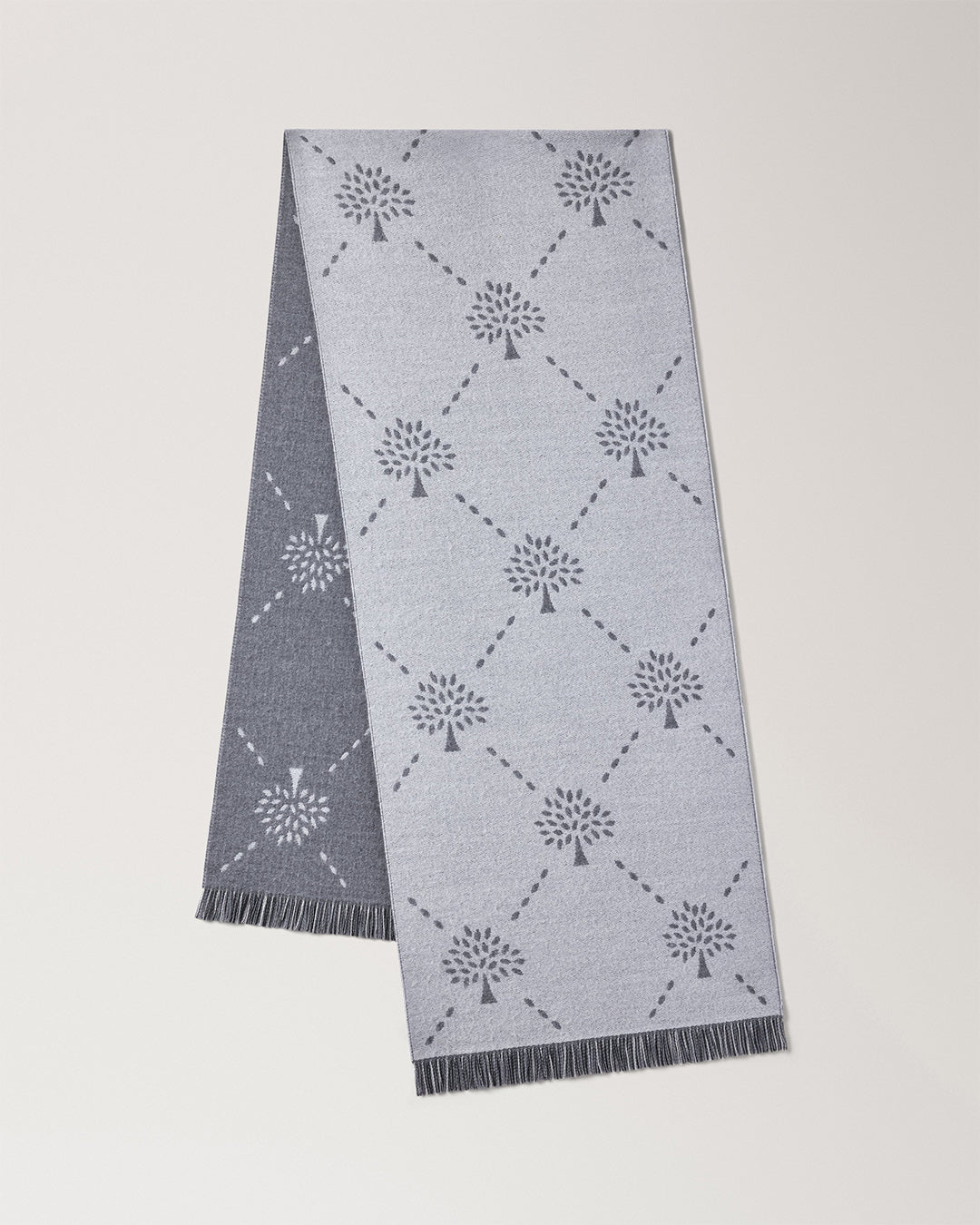 Mulberry Diamond Tree Jacquard Scarf