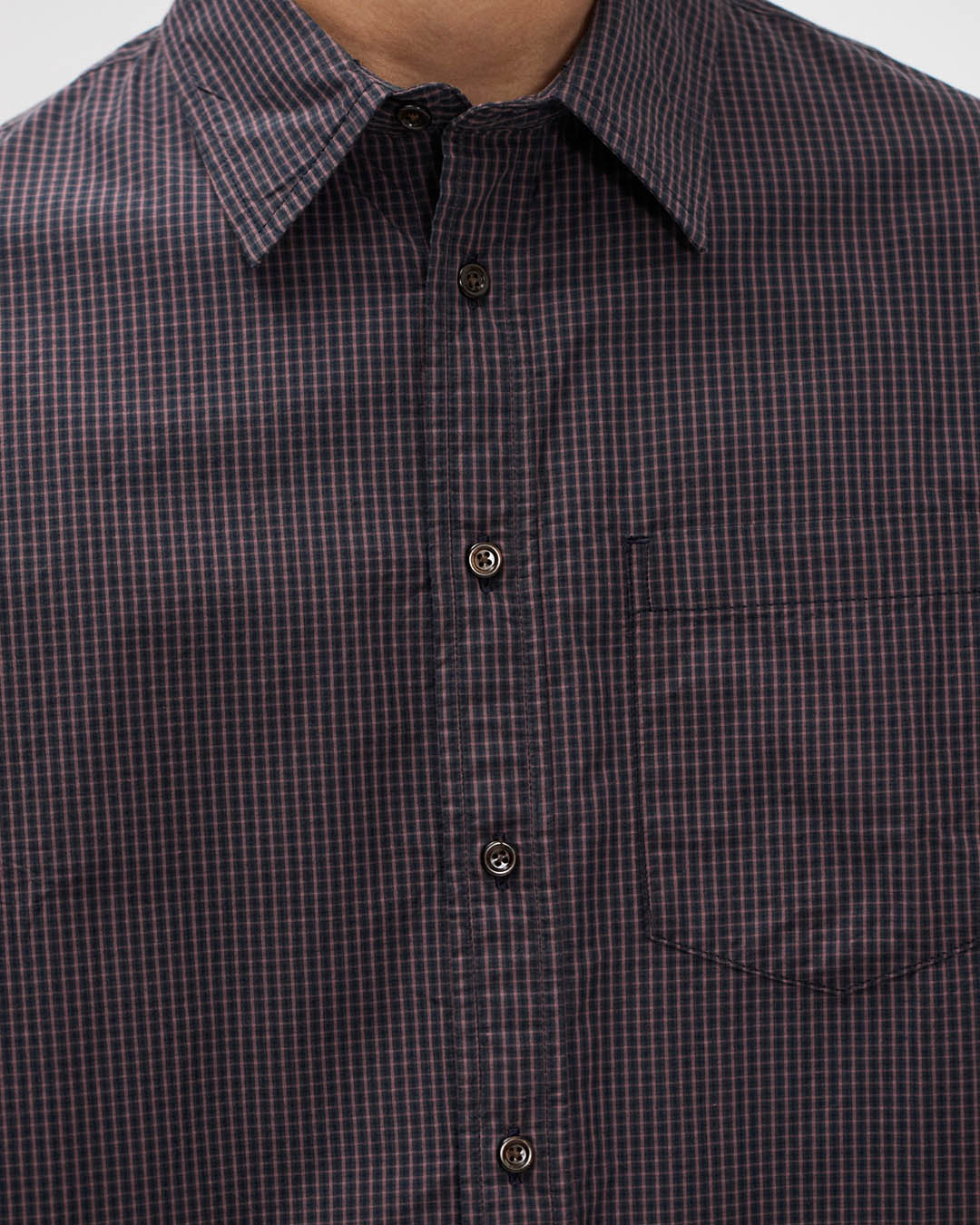 Norse Projects Espevik check oversized shirt