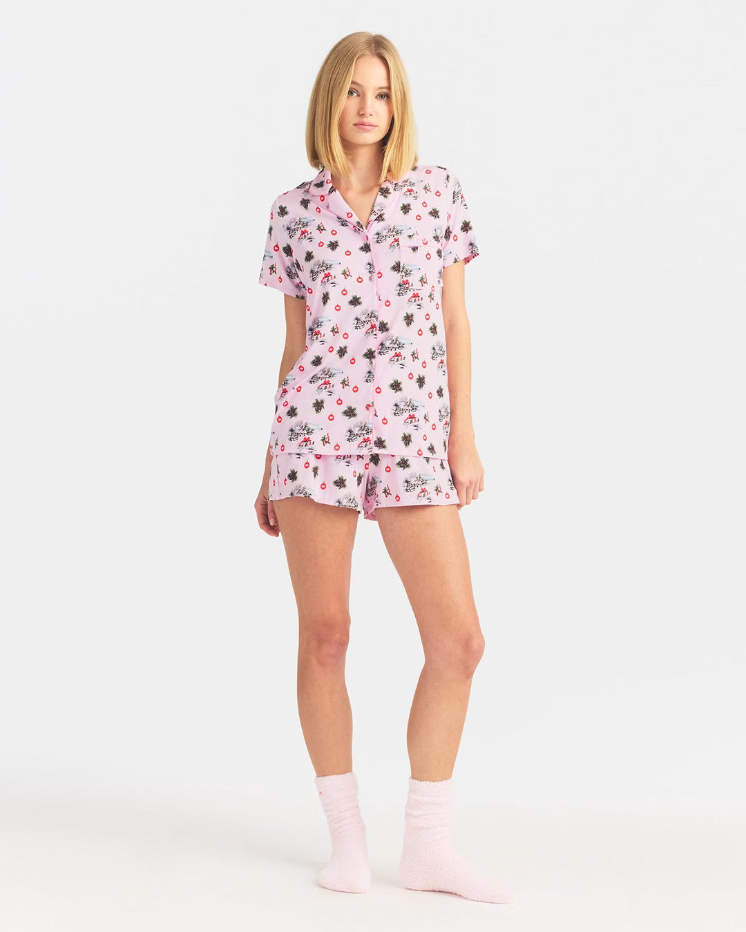 SKIMS Short Sleeve Button Up Set