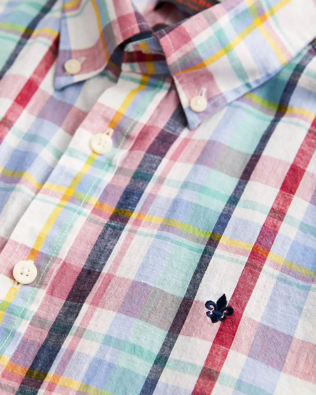 Morris Linen Preppy Check