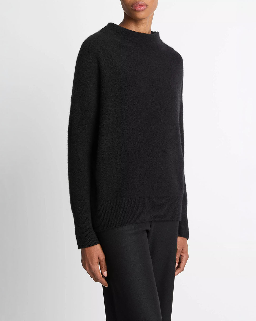 Vince Plush Cashmere Funnel-Neck Sweater