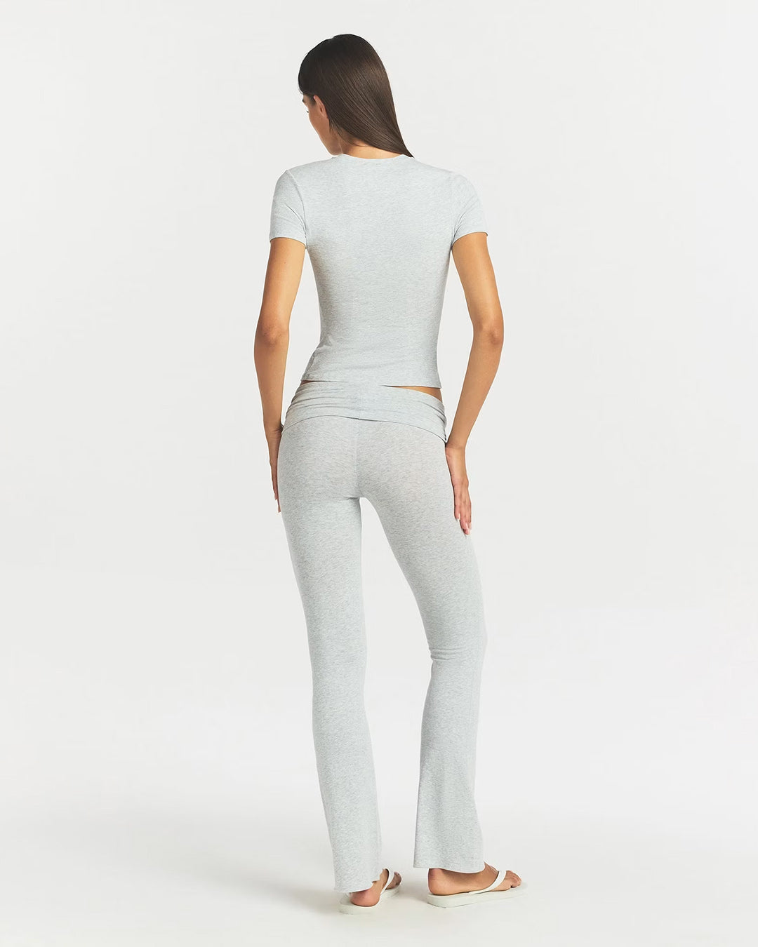 SKIMS Cotton Jersey Foldover Pant
