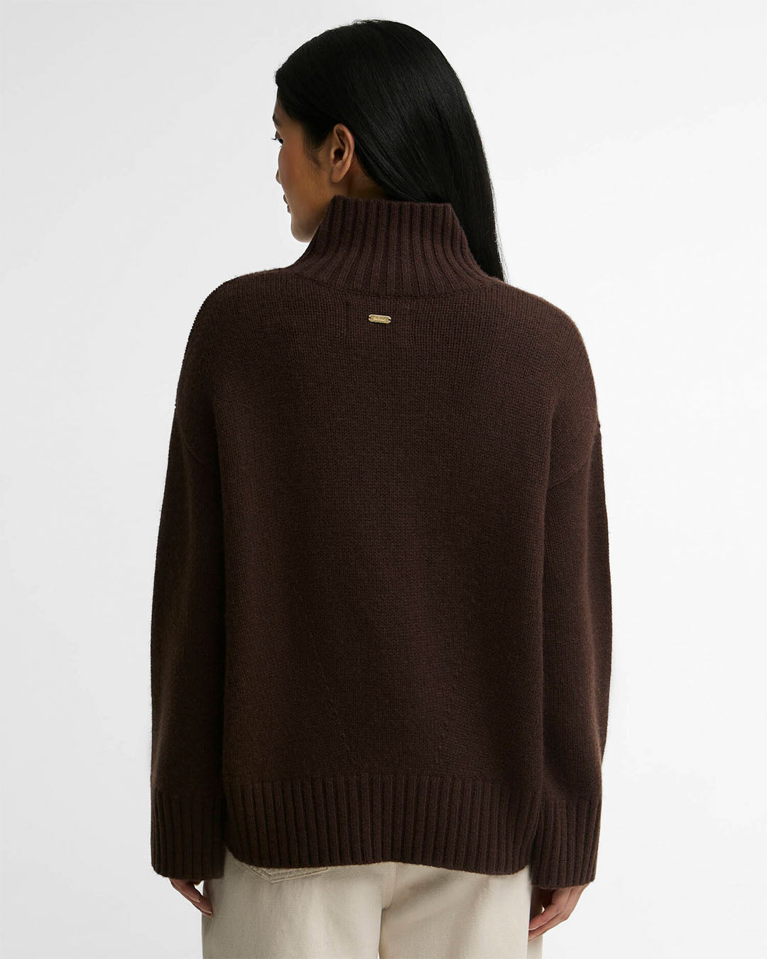 Barbour Woodhouse Cashmere-Blend Funnel Neck Jumper